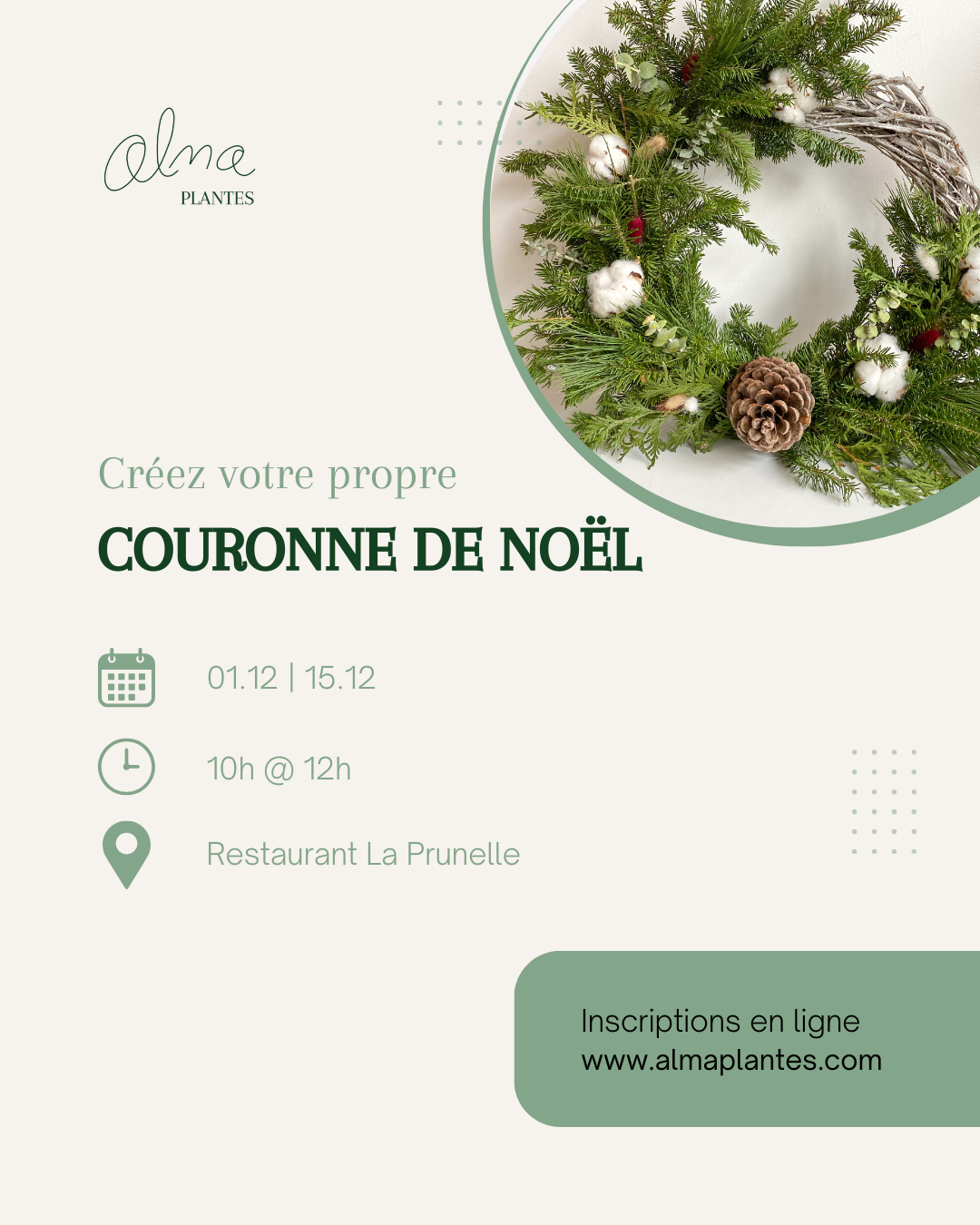 Atelier - Confection de couronnes